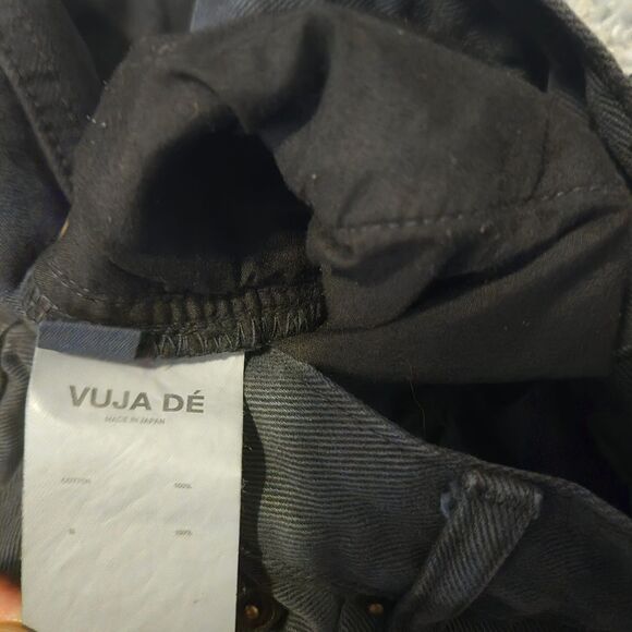 Vuja De Men's Mad In Japan Denim Cut Out  Jeans Shorts (30 Waist) Black - Picture 2 of 7